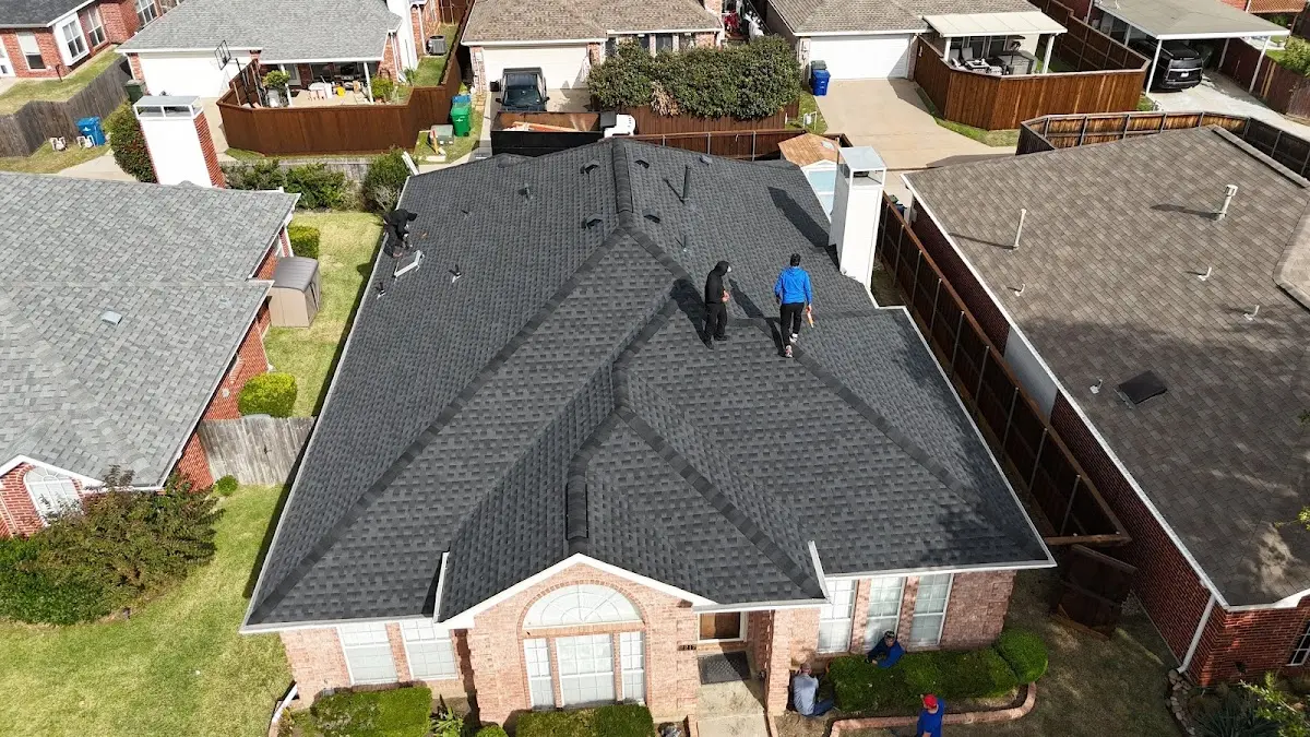 Slate & Tile Roof Repair work in progress on a Suisun City property